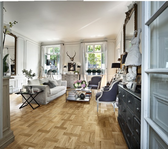 拼花地板也能打造出獨特風格