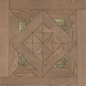 方形拼花,玫瑰金色橡木澳式方拼（4片玻璃）,進口地板