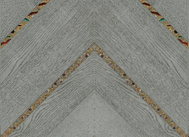 魚骨拼花,白金色橡木魚骨拼花(帶玻璃）,進口地板